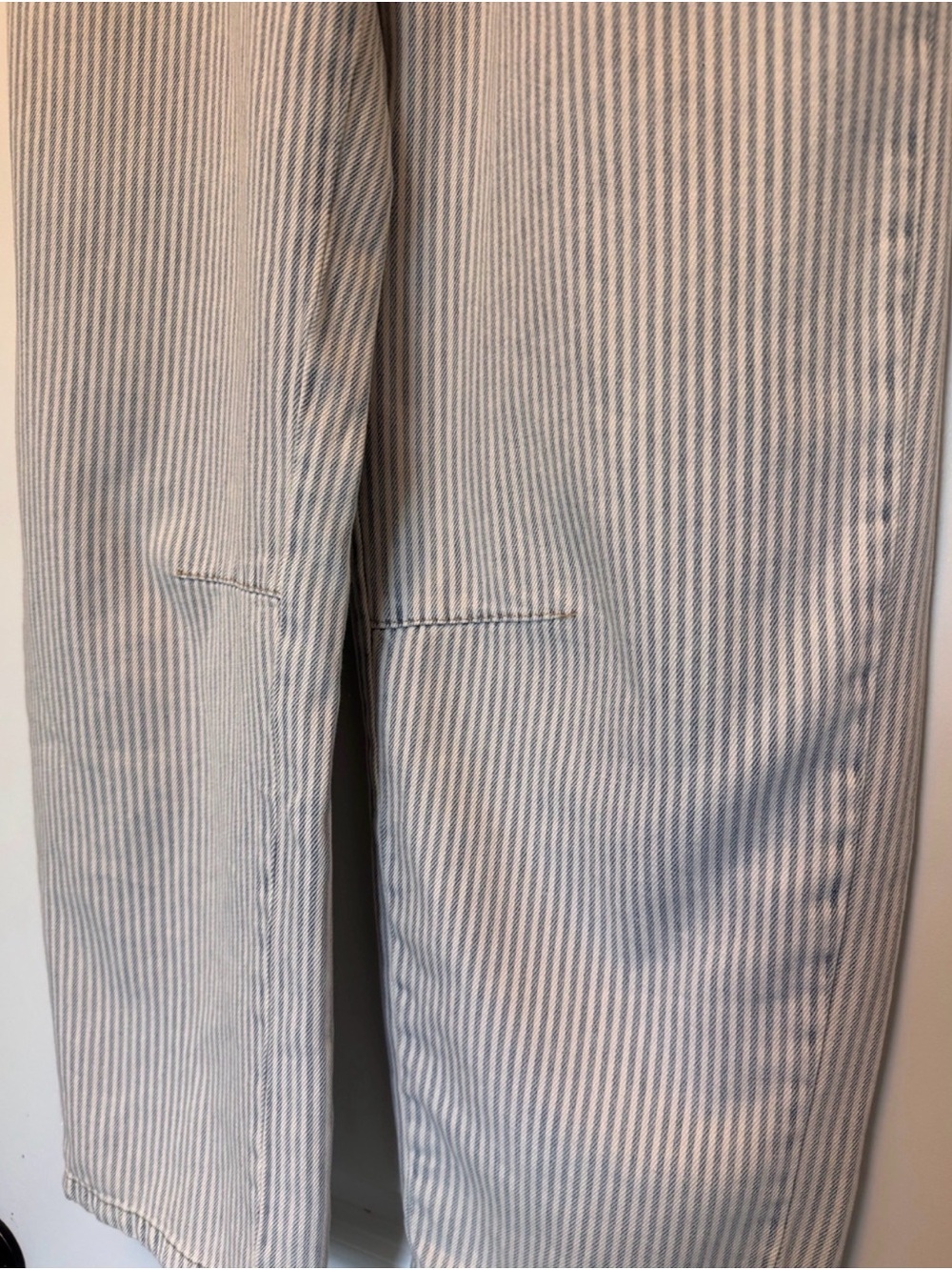 J.O.A. Rhea Stripe Soft Cotton Denim barrel leg Pant Sz Small Coastal sz S - Picture 6 of 16